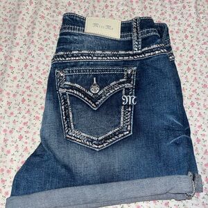 Miss Me Dark Blue shorts